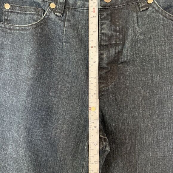 Members Jeans Straight Leg Sz‎ 10 Dark Blue Denim - Picture 12 of 16